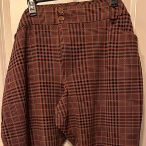 Studio by Torrid Brown Glen Plaid Trouser Pants – 30S (Short Inseam)